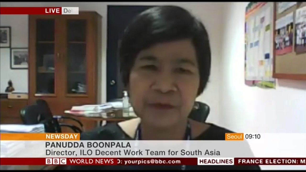 Director, ILO India, Panudda Boonpala speaks to BBC World