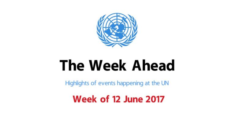 The Week Ahead – starting 12 June 2017