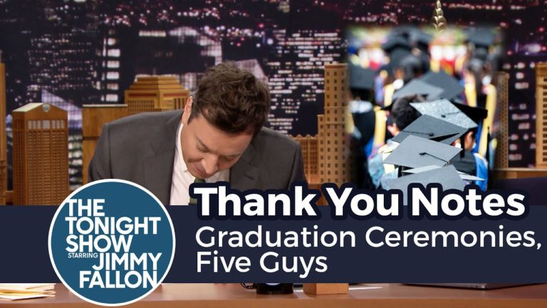 Thank You Notes: Graduation Ceremonies, Five Guys