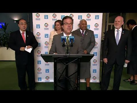 The Ocean Conference – Media Stakeout (4 June 2017)
