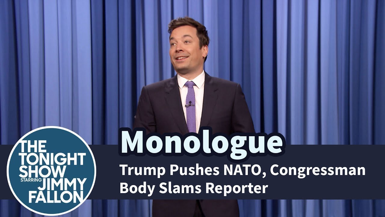 Trump Pushes NATO, Congressman Body Slams Reporter – Monologue