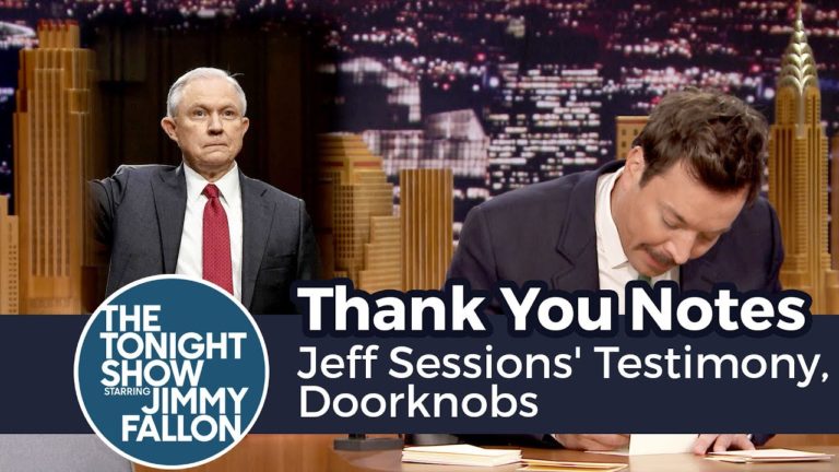 Thank You Notes: Jeff Sessions’ Testimony, Doorknobs