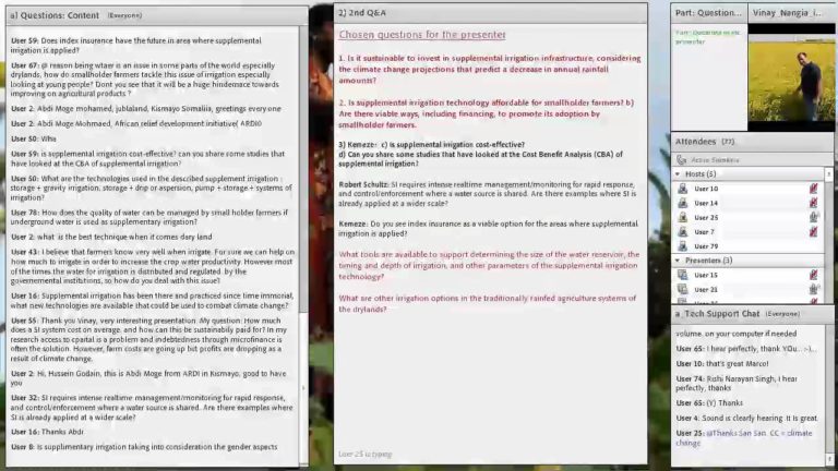 Webinar: Questions and answers with Vinay Nangia, ICARDA