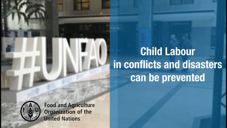 Preventing child labour in conflicts and disasters