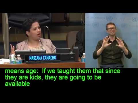 Engaging youth with disabilities – Mariana Camacho (Youth Representative)