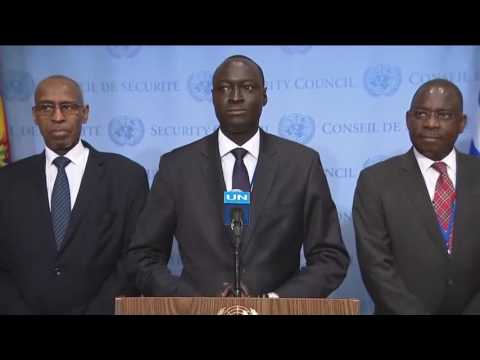 Issa Konfourou (Mali) peace and security in Africa – Media Stakeout (21 June 2017)