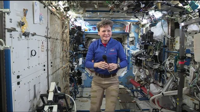 Space Station Crew Member Discusses Life in Space with Network Outlets