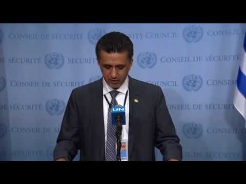 SC President (Bolivia) on the situation on Djibouti-Eritrea border- Media Stakeout (19 June 2017)