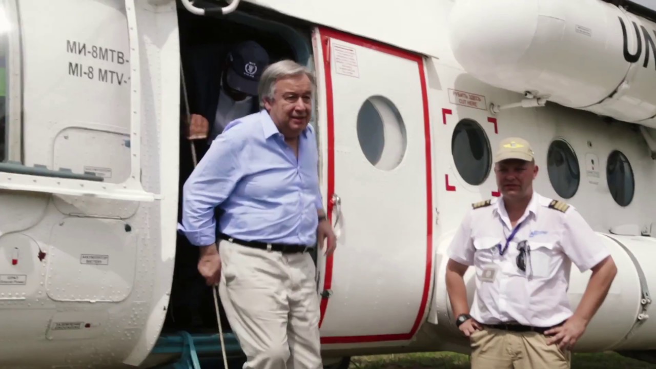 UN Chief urges world to show solidarity after visiting Imvepi refugee camp in Uganda