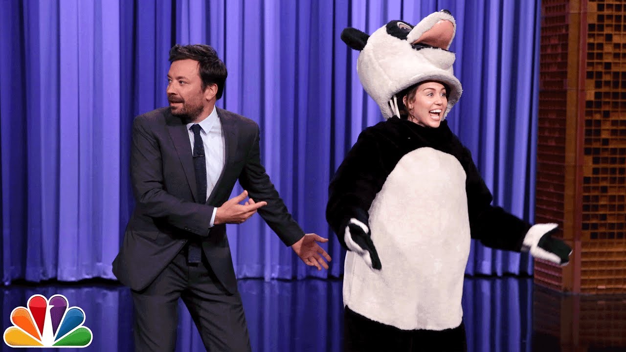 Miley Cyrus Takes over The Tonight Show Cold Open and Hashtag the Panda