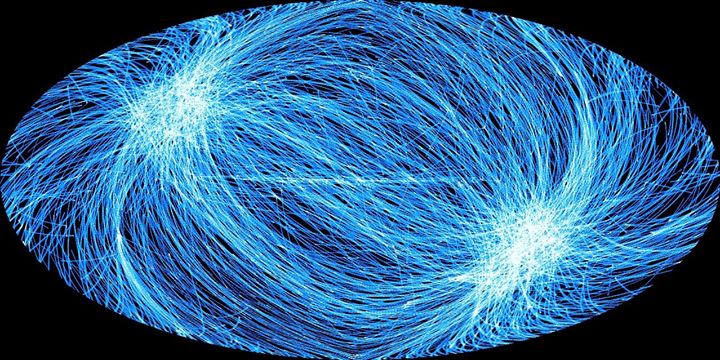 This blue ‘ball of string’ actually records 2114 movements made by ESA’s XMM-New…