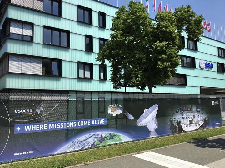 Meanwhile… our European mission control centre ESOC in Darmstadt dresses up fo…