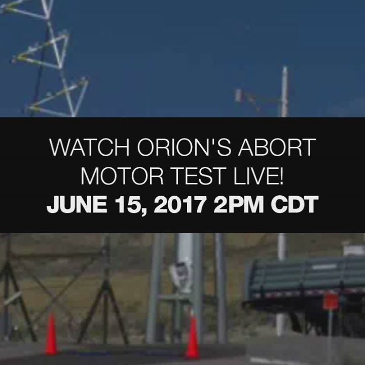 Orion’s launch abort system propels the crew module to safet…