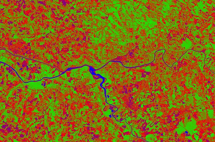 Image from Copernicus EU Sentinel-2A, taken in July 2016, of the area near Toulo…