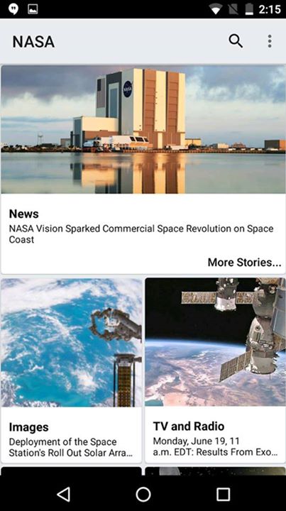 Check out the latest version of our NASA App for Android dev…