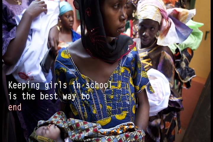 We believe that keeping girls in school is the best way to e…