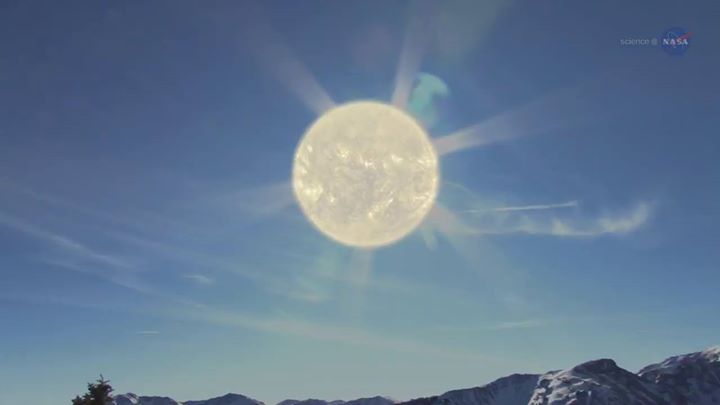 Intense solar activity such as sunspots and solar flares sub…