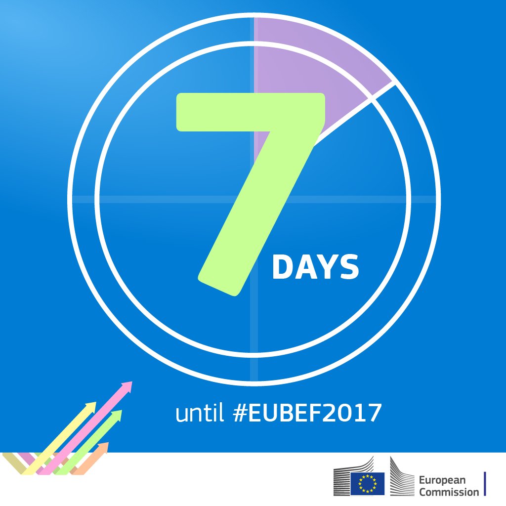 ⏱️Let the countdown begin, only 7⃣days until #EUBEF2017! Don’t have tickets? Don…