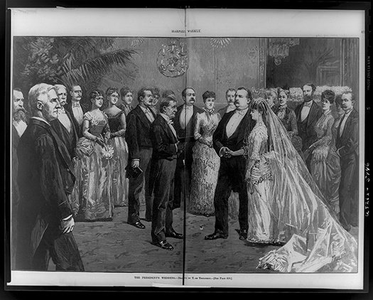 Today in 1886, President Grover Cleveland weds Frances Folsom in a White House c…