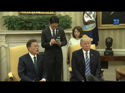 President Trump Meets with President Moon