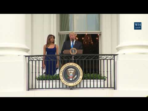 President Trump and The First Lady Participate in a Military Families Picnic