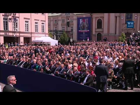 President Trump Gives Remarks to the People of Poland