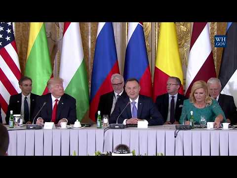 President Trump Gives Remarks at Three Seas Initiative Summit