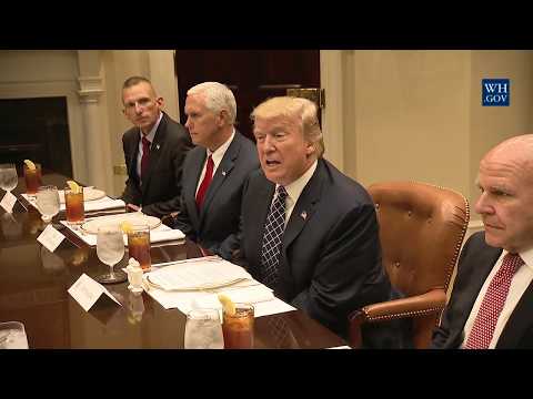 President Trump Meets with Servicemembers