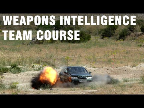 Improvised Explosive Devices “Weapons Intelligence Team” Course