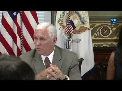 Vice President Pence Hosts a Roundtable Discussion