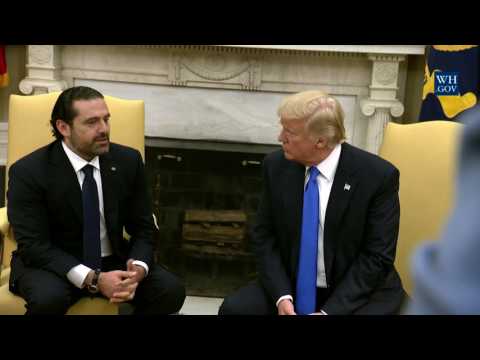 President Trump Meets with Prime Minister Hariri