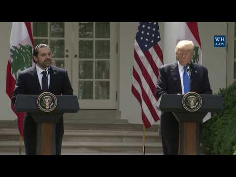 President Trump Holds a Joint Press Conference with Prime Minister Hariri