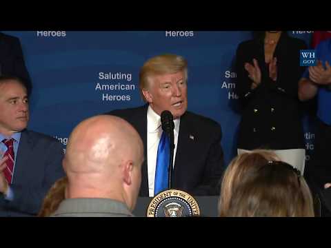 President Trump and the First Lady Participate in a Salute to American Heroes