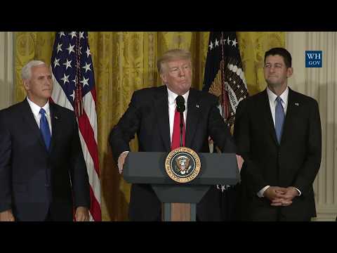 President Trump Participates in a Jobs Announcement