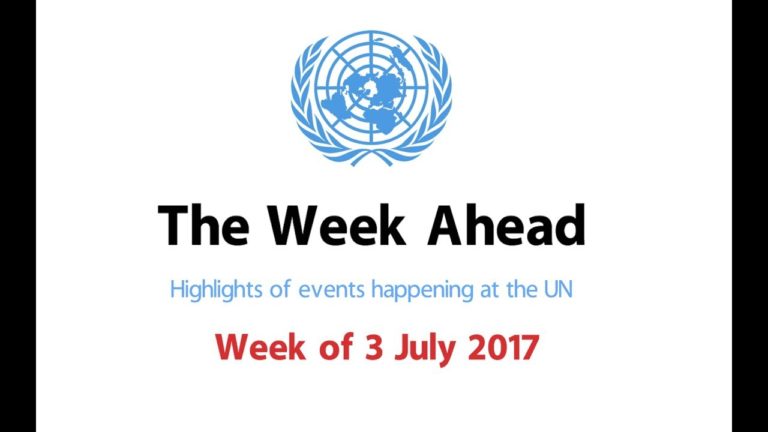 The Week Ahead – starting from 3 July 2017