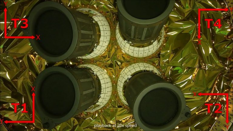 Mercury Transfer Module electric propulsion thruster steering test