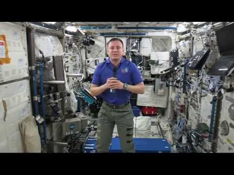 Space Station Crew Members Discusses Life in Space with the Media
