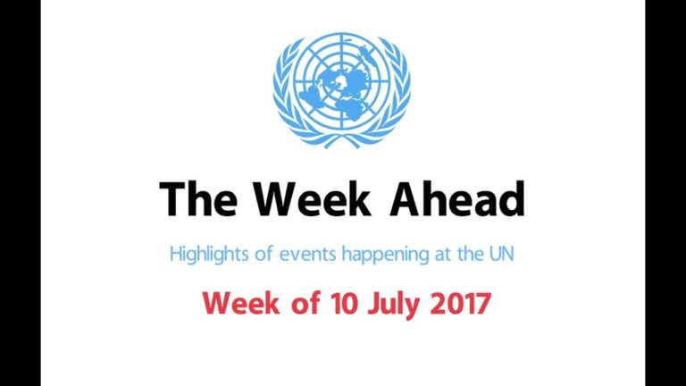 The Week Ahead – starting from 10 July 2017