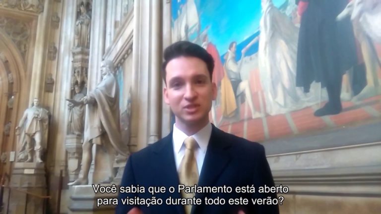 Visitas guiadas às Casas do Parlamento — Seja bem-vindo!