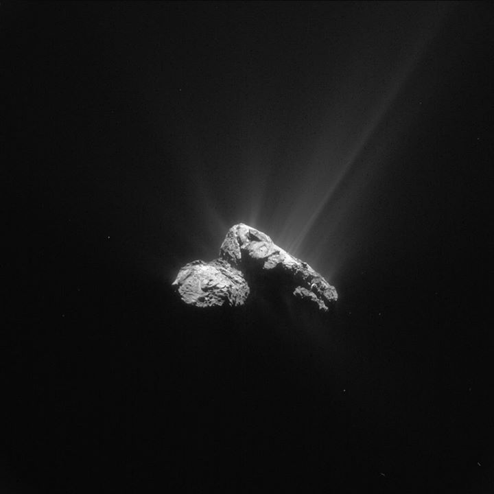 On this day: 30 July 2015, this single frame Rosetta Mission navigation camera i…