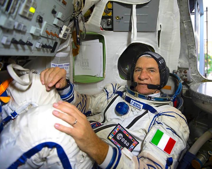 Getting ready for his third ride to space, here’s ESA astronaut Paolo Nespoli in…