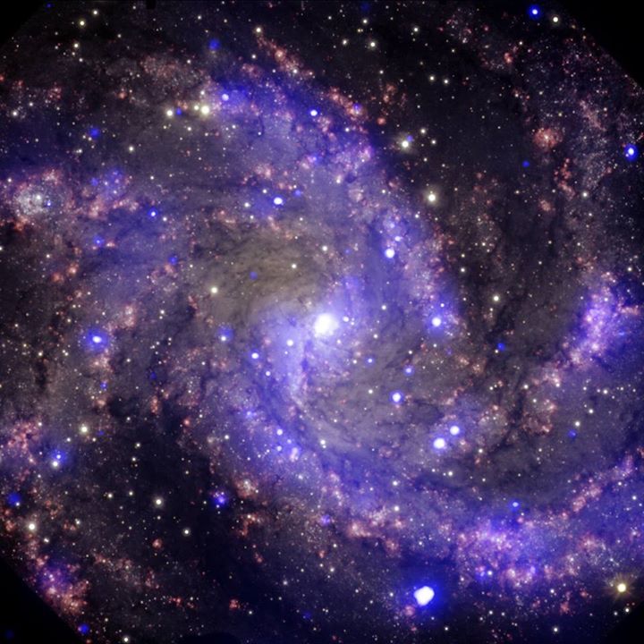 The so-called Fireworks Galaxy, a face-on spiral galaxy abou…