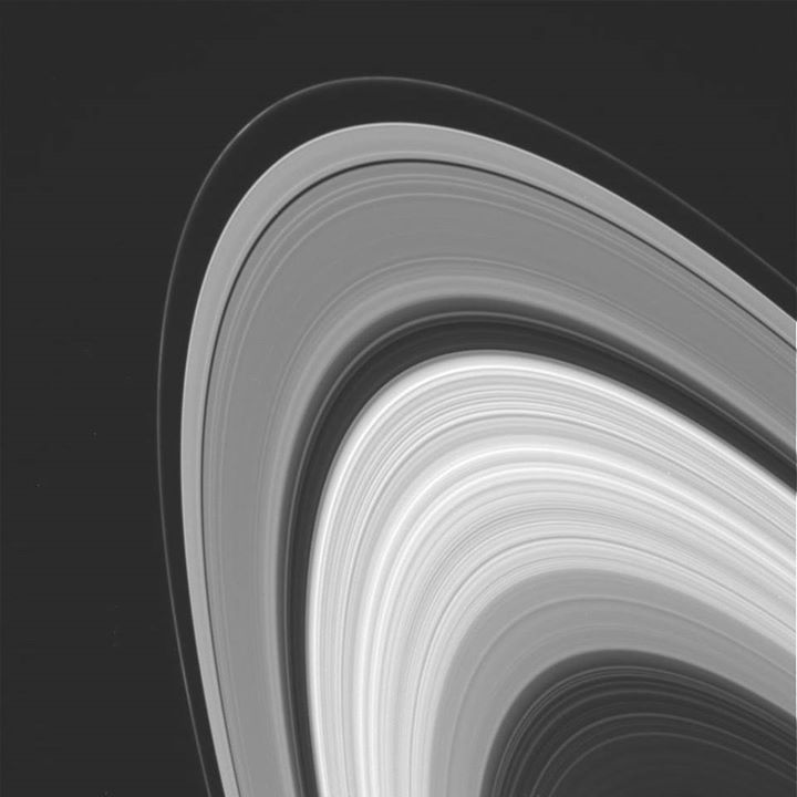Stunning raw images taken by the international Cassini spacecraft around Saturn …