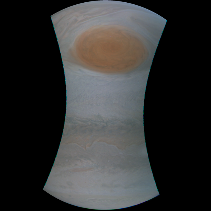Jupiter’s  #GreatRedSpot had its close-up with our Juno spac…