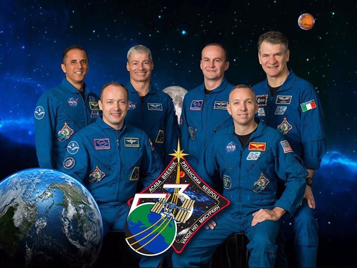 The official crew portrait for Expedition 53: Joe Acaba, Alexander Misurkin, Mar…