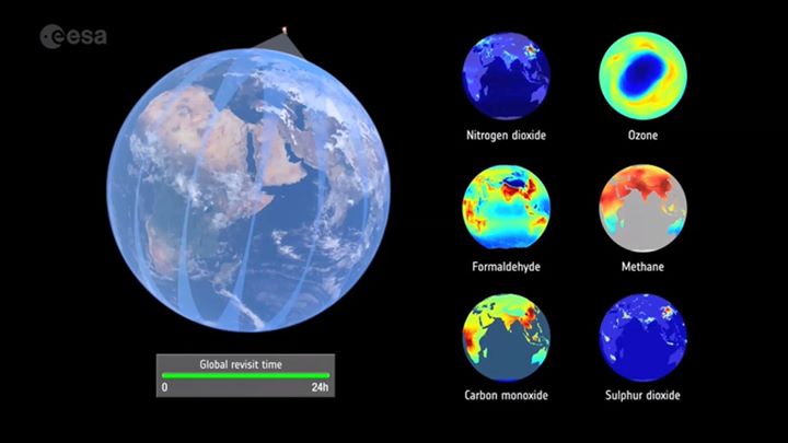 The Copernicus EU Sentinel-5P satellite carries the state-of-the-art Tropomi ins…
