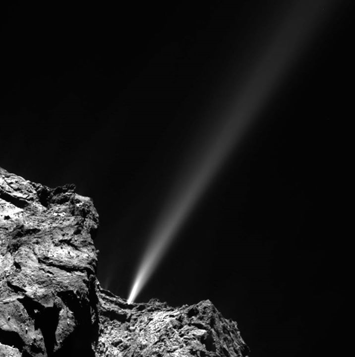 On this day…Photo of the week: a short-lived outburst from Comet 67P/Churyumov…