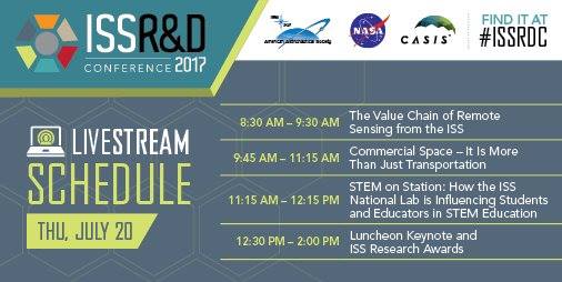 Join us today LIVE from the International Space Station Rese…