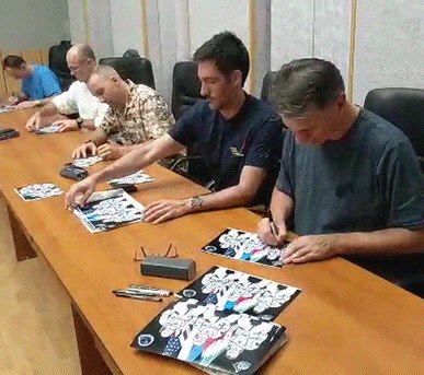 Essential pre-launch activity ;-)Getting a hand from our doc here… Looking out…