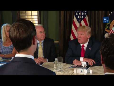 President Trump Participates in a Briefing on the Opioid Crisis with Secretary of HHS Tom Price